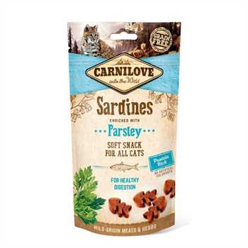 Carnilove Grain Free Semi Moist Cat Treats - Sardine with Parsley - 50g